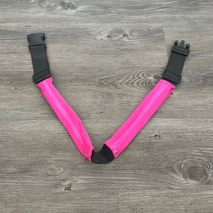 Double pocketed mini fanny pack for outdoor activities/running
